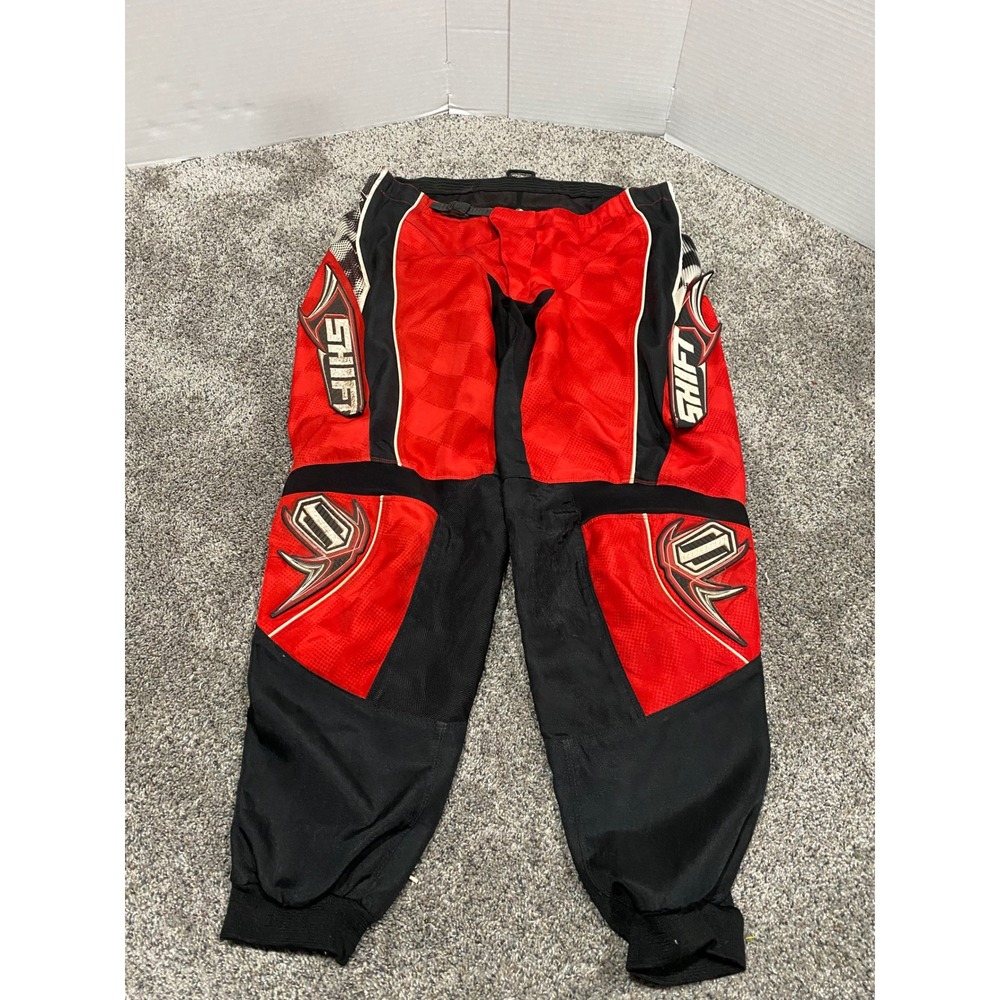Motocross Pants Shift Mens Red Black Excellent MX Racing Off-Road Size 38